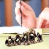 Rockery Statue Pen Rest Desk Stylish Craft Feng Shui Collection Brass Sculpture Miniature Figurine