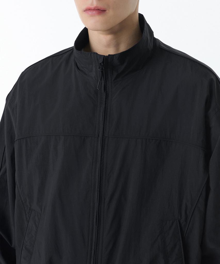Musinsa Standard Oversized Track Windbreaker Jacket [Black]