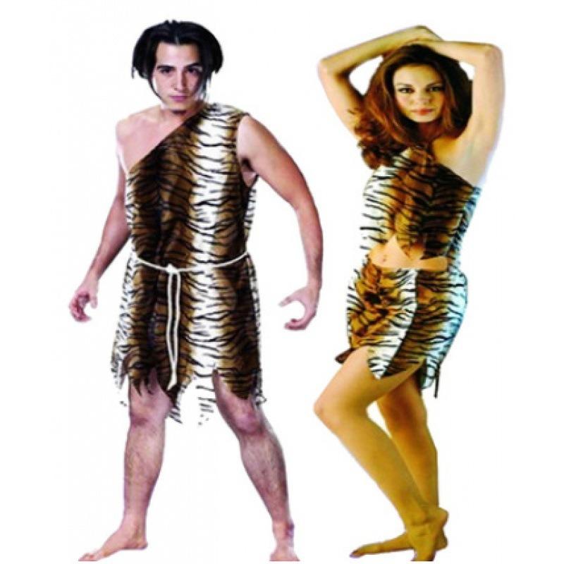 Halloween Aboriginal Costumes, Primitive Costumes, Couples High-end Adult Leopard Print Savage Costumes