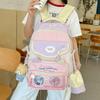 Sac Transparent de la Douleur Nouvel An Nouveau Sac à Dos Grande Capacité Mignon Frais Collège et Lycée Sac d'École Sac à Dos pour Femmes