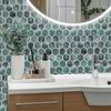 Peel and Stick Backsplash Self-adhesive Waterproof Wallpaper New Hexagon 12*1 2inch 3D Wall Tile for Kitchen Bathroom
