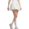 Fila Original High Waist A-Line Pleated Comfortable Slim Fit Casual Skirt Women Skirts Cloud-White F51W529304F-WT