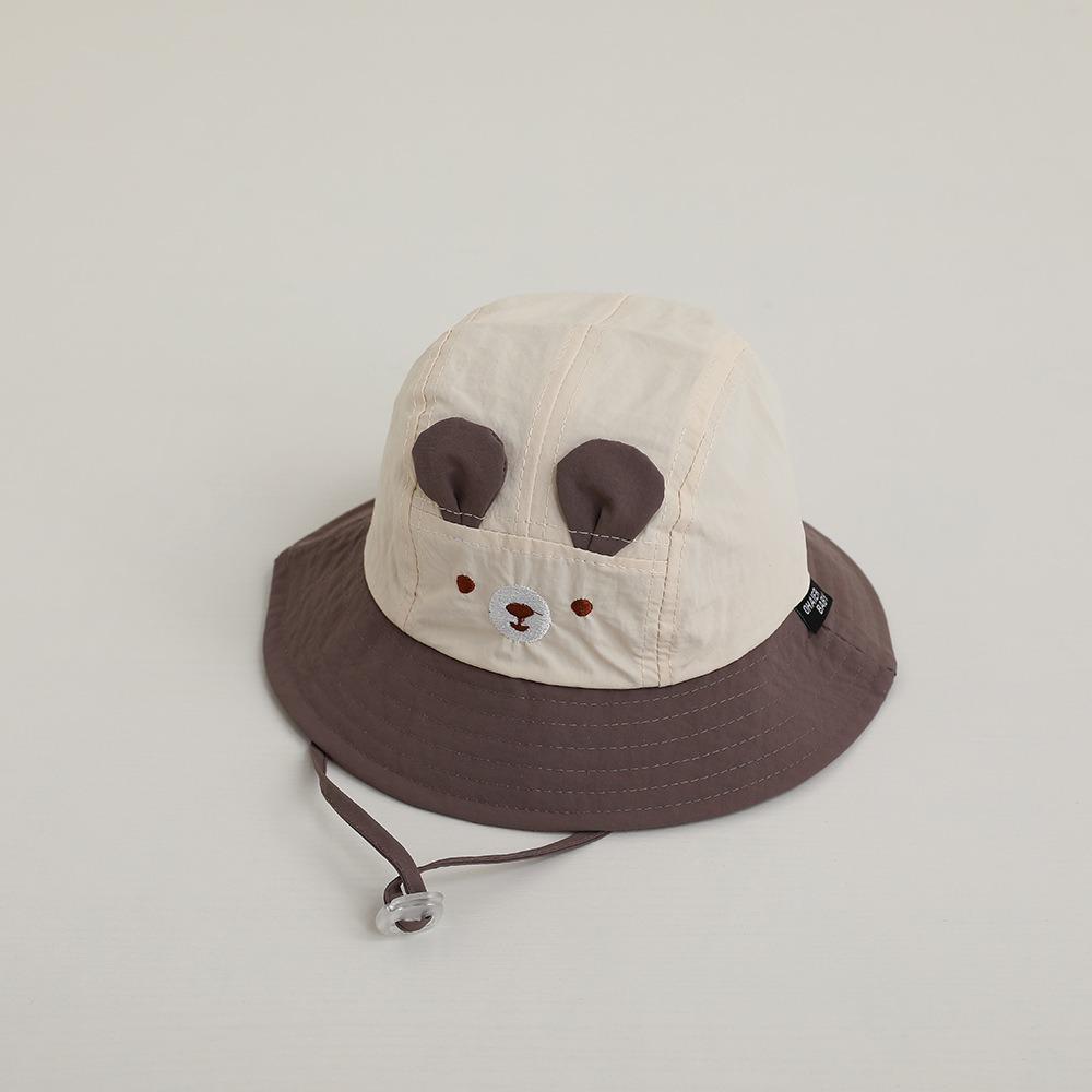 Cartoon Animal Baby Bucket Cap Quick Dry Fisherman Caps Casual Boys Girls Sunhat  6-24Month