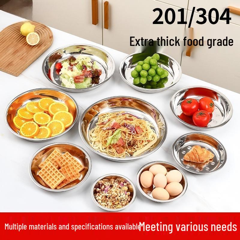 ARKIE 304 Stainless Steel Serving Plate