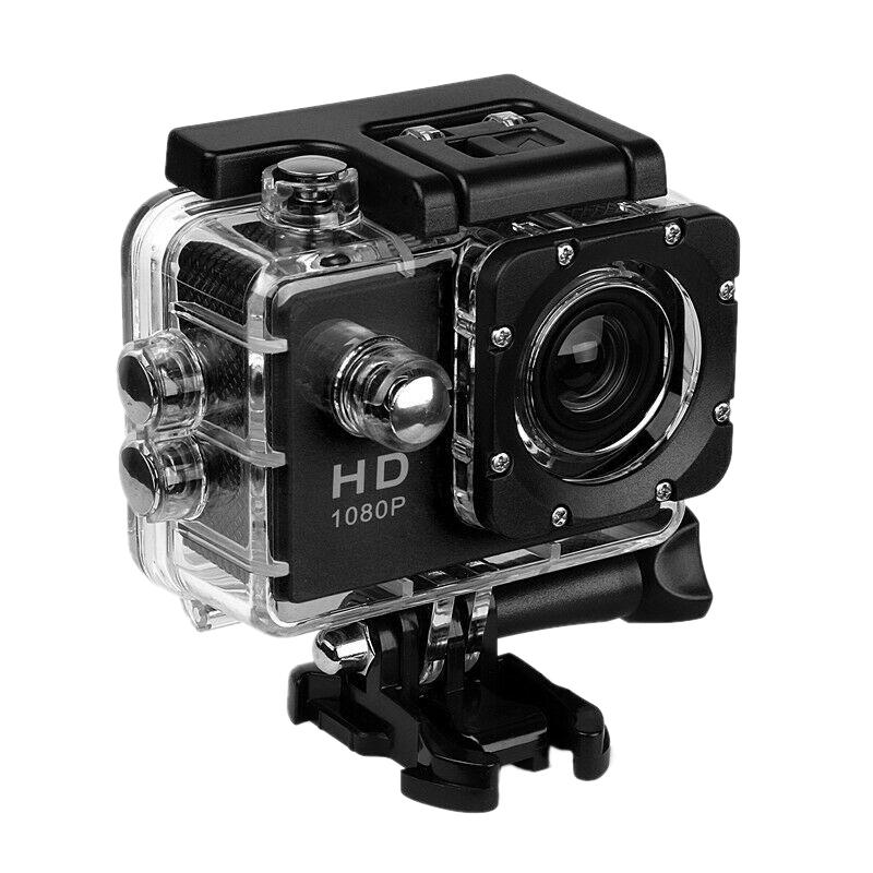 Mayitr 1 sett Full HD Action Camera Sport Video Camcorder Vanntett DVR Hjelm Go Pro