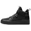 Synthetic Leather Slip Resistant Abrasion Resistant High Top Skateboard Shoes Men's Black 91948061-2