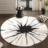 Luxury Round Fluffy Carpet Thick Plush Rugs for Living Room Bedroom Home Soft Anti-slip Floor Mat Cloakroom Rug
