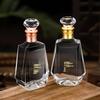 Transparent 500ml Thick Glass Baijiu Bottle for Home Brewing and Sealing.