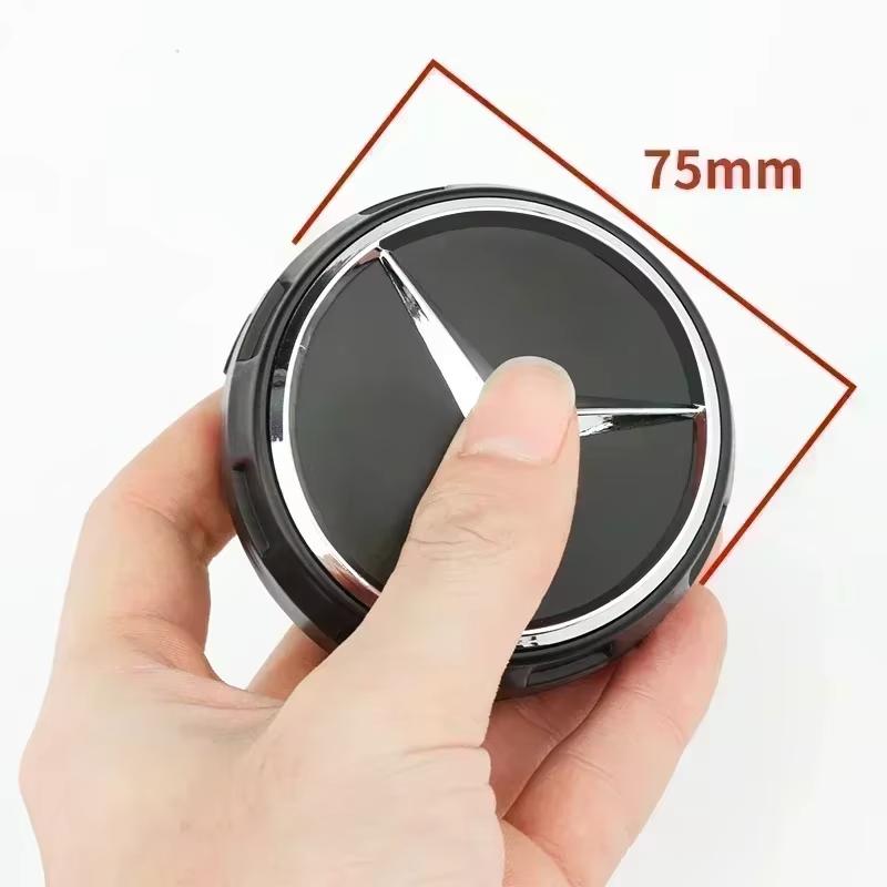 EES 4PCS 75mm NEW Car Wheel Center Hub Caps Cover Mercedes Benz B/C/E/S Class A Class C200L GLC GLK CLA W166 W163 W221