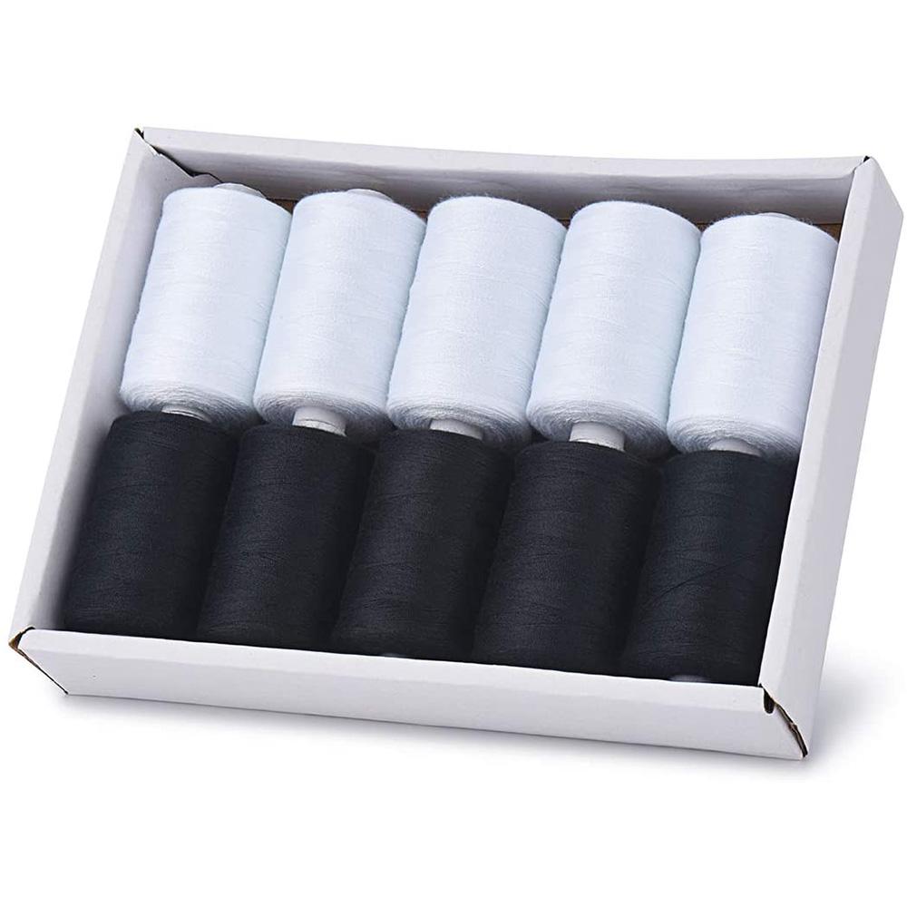 10 Stück Haushaltsnähgarn Buntes Reparaturwerkzeug Polyestergarn Manuelle Stickmaschine DIY Nähzubehör