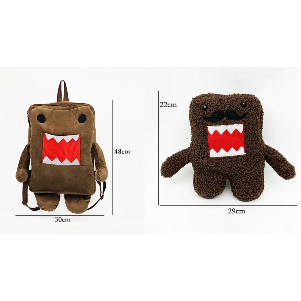 TreasuringU 2026 New Domo-Kun Plush Backpack Brown Domo Kun Stuffed Bag Cute Small Shoulder Messenger Bag with Toy Birthday Gift