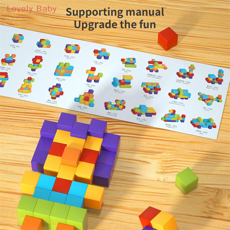 Diy Magnetic Cubes Construction Set - Stem Learning Blocks For Kids, Early Educational Construction Plaything For Kids
