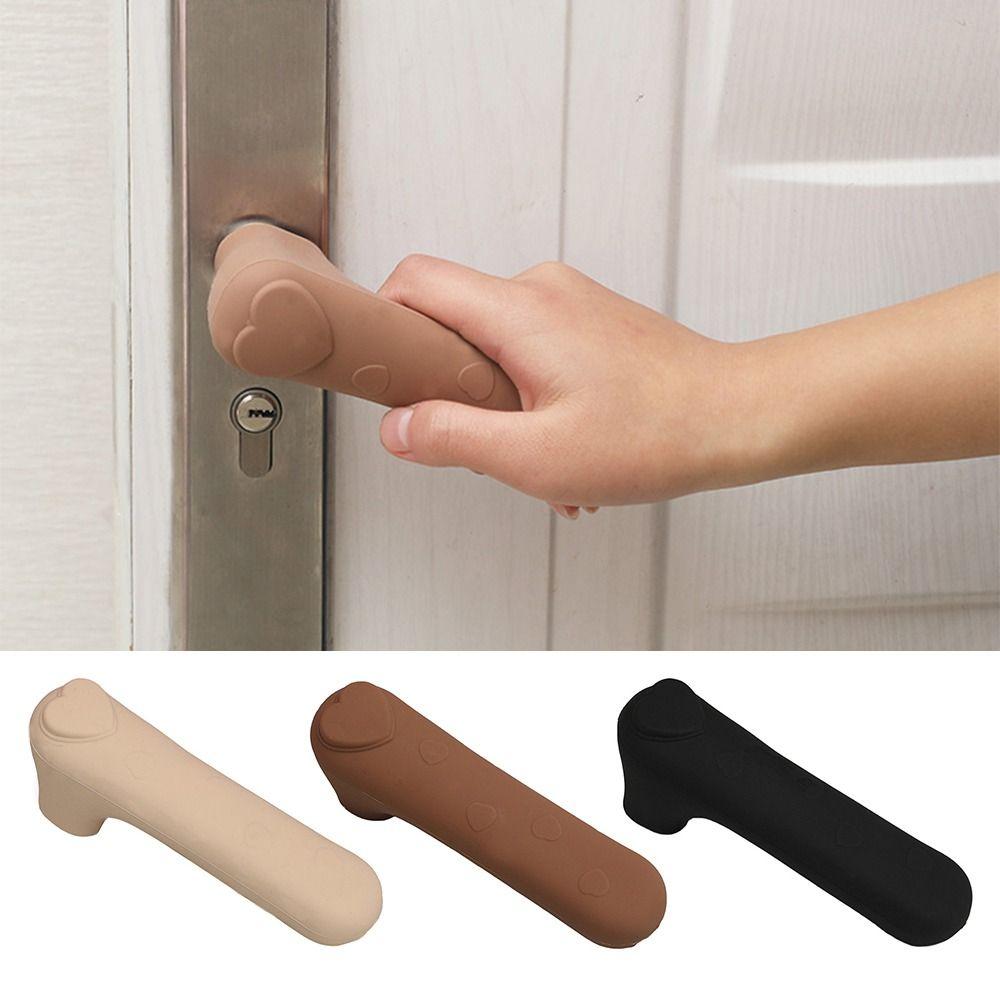 Anti Collision Door Handle Cover Silicone Doorknob Sleeve Kids Safety Doorknob Protector Home