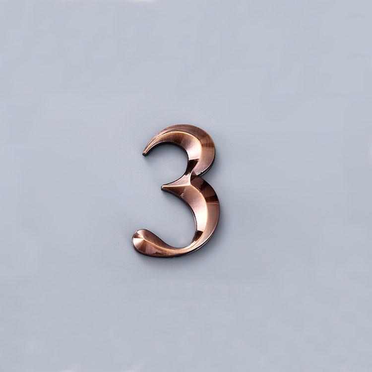 House Hotel Door Address Digits Sticker Modern Number Number Plate 1Pcs Sign