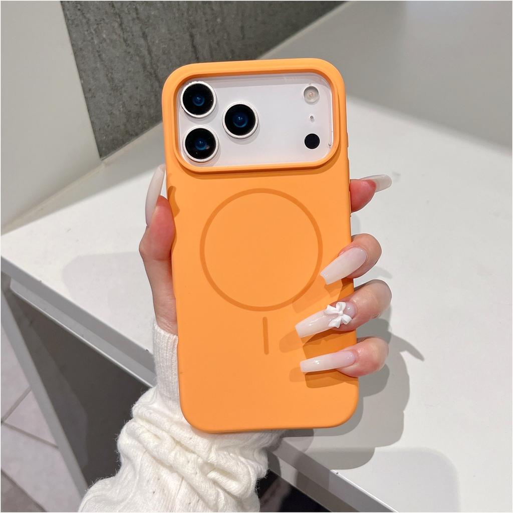 Liquid Silicone Magnetic Slim Phone Case For Magsafe Apple iPhone 13 14 15 16 17 Pro Max Plus Air Protective Soft Cover