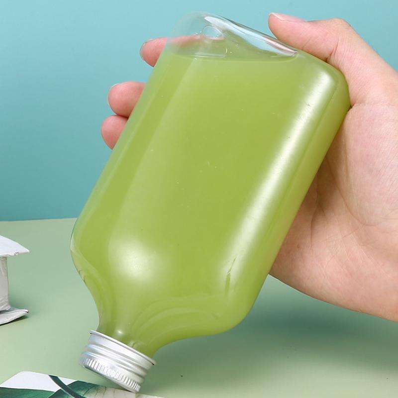 1Pcs Plastic Milk Tea Drink Bottle Take Out Coffee Milk Tea Bar Supplies Jars Drink Storage Containers For Food Party