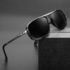 New Fashion Tac Sunglasses Retro Thick Square Frame Double Beam Punk Men'S Metal Driving Fishing Sunglasses