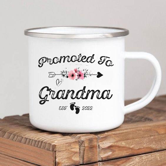 Schwangerschaftsankündigung Kaffeetassen für Großeltern Oma und Opa est 2024 Teetasse Geschenke Tasse für Neue Großeltern