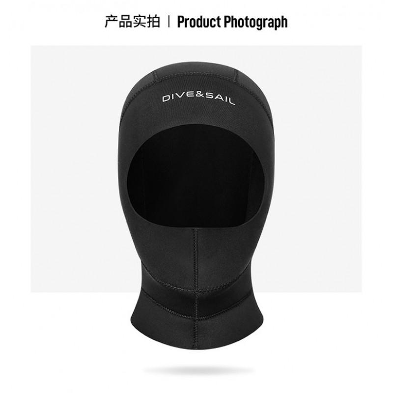 3mm Neoprene Dive Hood Cold Water Swimming Snorkeling Surfing UV Protection Face Cover Unisex Adult
