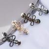 2pcs Cute Four Leaf Clover Buckle Adjuster Waist Tightener Adjustable Waist Buckle Detachable Seamless Button for Pants Skirts