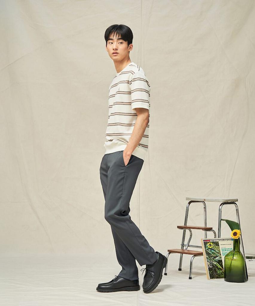 Binpolmen Triacetate Slim Pants Khaki (Bc5321C08H)