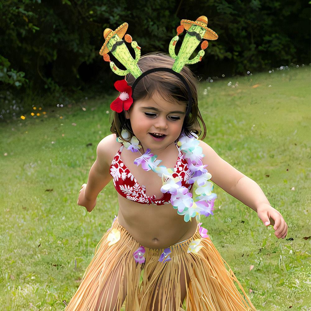Pineapple Party Props Hairband Coconut Tree Funny Headwear Cute Hawaiian Party Headband  Holiday