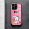 Cute Cartoon B-BT21s Phone Case For IPhone 17 Air 16 E Pro Max 15 14 13 Mini 12 Pro 11 Max Plus Black Glass Cover