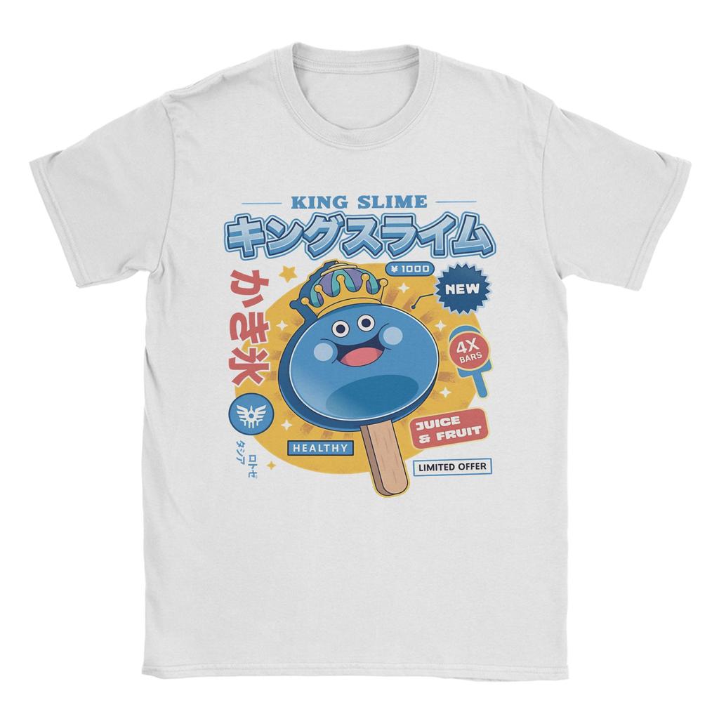 Unisex Women New Arrival Dragon Quest slime Tee T Shirt Pure Cotton Tshirts Clothing
