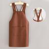 Waterproof Household Work Apron X-Back Dishwashing Cleaning Apron Kitchen Cooking Apron Garden