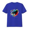 Organic Cotton T Shirt Colorseyess Colorful Eye Elegant Color Vintage Washed Homme Stylish Top For Everyday Wear Versatile