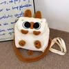 Stylish Capybara And Raccoon Plush Backpack Versatile Large Capacity For School Use