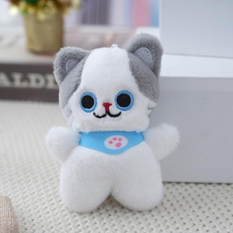 Cute Cat Plush Keychain Soft Kitten Bag Charm Adorable Furry Stuffed Doll