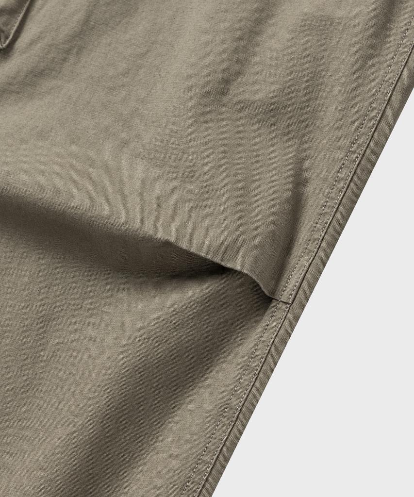NONBLANK Washed Wide Curved Cargo Pants_Khaki