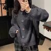Women's Fashion Casual Fall Winter Solid Color Print Long Sleeve O-Neck Tops Women's Clothing Woolen Knitwear Sweaters