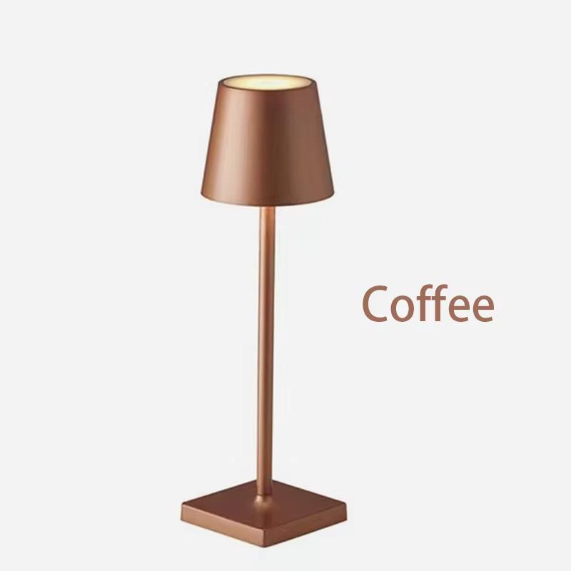 Nordic LED Table Lamp Rechargeable Desk Lamp Touch Dimmable Night Light for Outdoor Waterproof Patio Restaurant Bar Decor Light