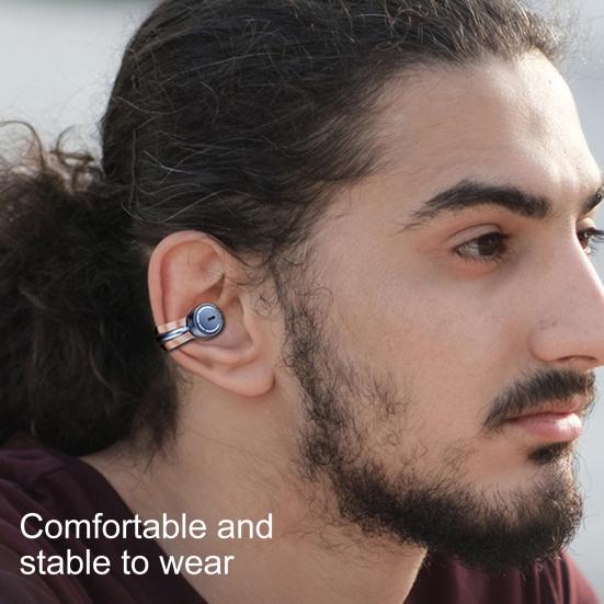 Clip Ear Wireless Headphones Bluetooth-compatible 5.3 Noise-Cancelling Sports Long Battery Life Earphone Sports