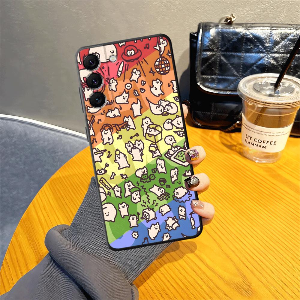 Case for Samsung Galaxy A55 A06 A23 A52 A36 A53 A17 A37 A05 A57 A15 A73 A51 A25 A16 Phone Cover A50 A12 A41 A13 A70 Cute Cat