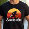 Bassquatch Bigfoot Fishing T Shirt Funny Fisherunisex Vintage Comfortable Designer Clothes Fashion Unisex