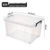 Caja de Almacenamiento Transparente con Ruedas Churong para Ropa y Juguetes