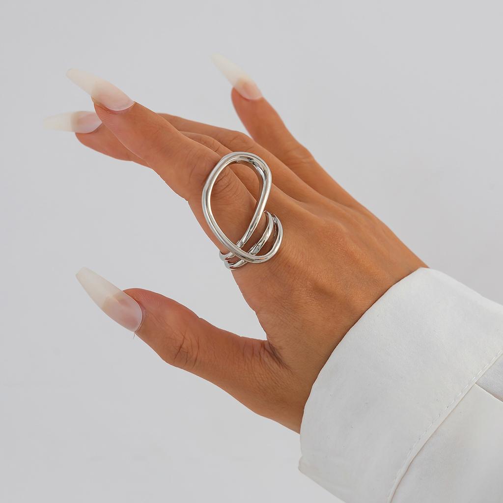 Cold Wind Metal Smooth Surface Hug Bracelet Bracelet Personality Trend Spring Bracelet Women