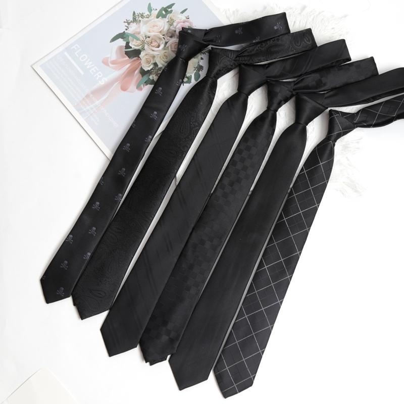 Men Black Jacquard Necktie Bowtie Set Wedding Gifts for Man Elegant Stripe Silk Tie Formal Business Designer Fashion Accessories