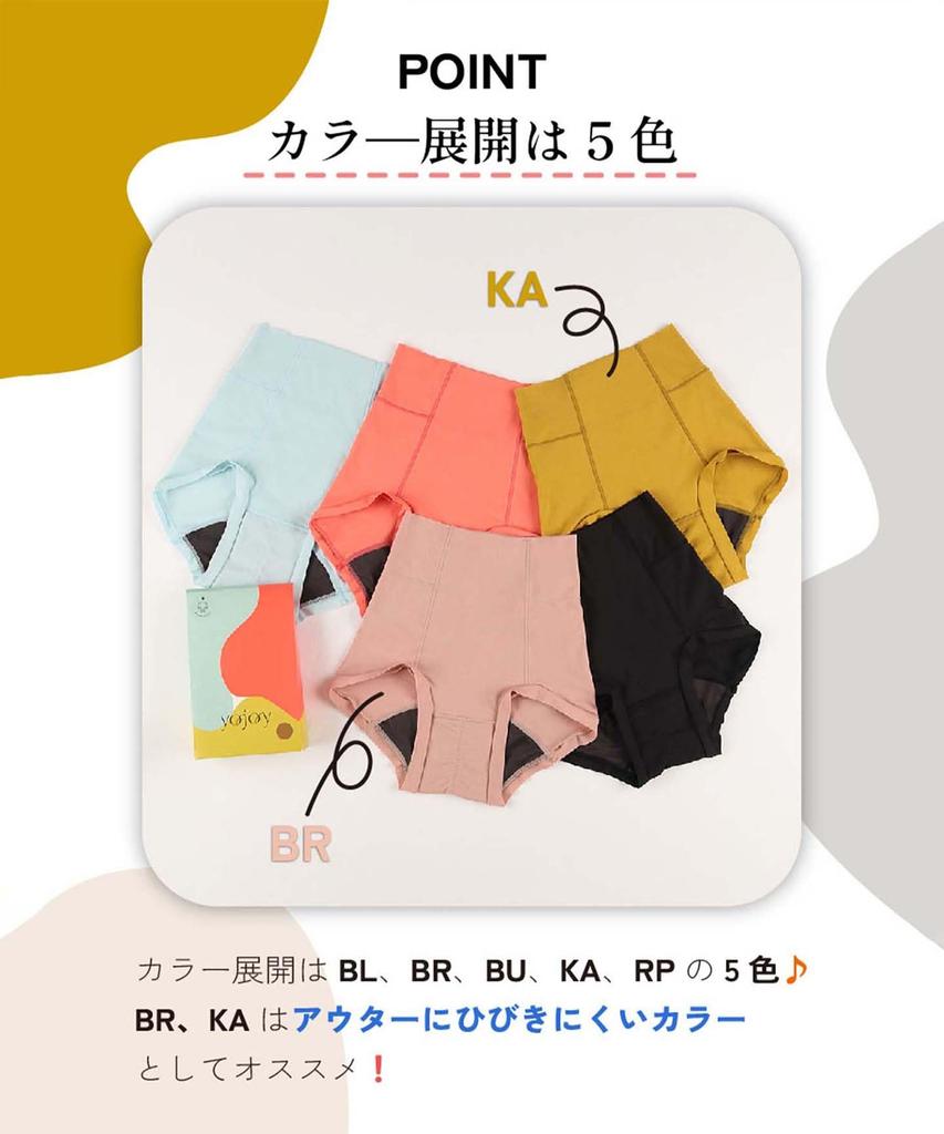 Wacoal YOJOY Sanitary Suitable for Heavy Flow and Winged Comfortable Fit Without Being Too Gentle On the AC1100 BL M Shorts, High-rise, Pads, Tight,