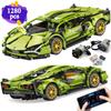 Technische Bouwstenen 1400 STKS Model Race Sportauto Stad Mechanisch Snelheidsvoertuig Superauto Baksteen Puzzel Speelgoed Kind Volwassene Cadeau