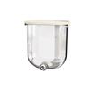 Wall Mounted Bird Cage Water Feeder Pin-Touch Automatic Parrot Water Dispenser No Drip Transparent Bird Cage Waterer