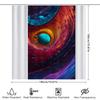 3D Space Nebula Shower Curtain Cosmic Blue Purple Red Print Waterproof Fabric For Bathroom Decor Modern Home Decoration Wall Ten