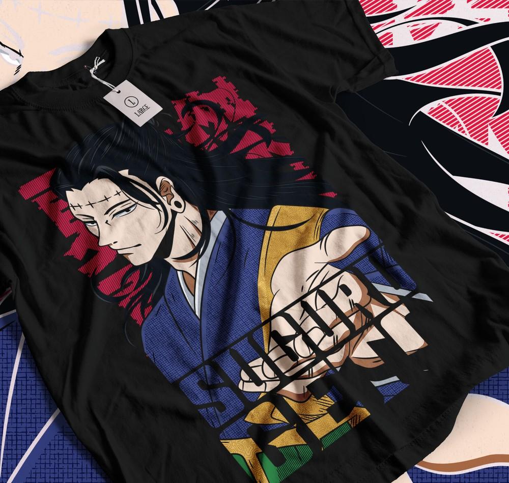 Suguru Geto T-shirt Jujutsu Kaisen Anime Best Manga JJK Black Shirt 009