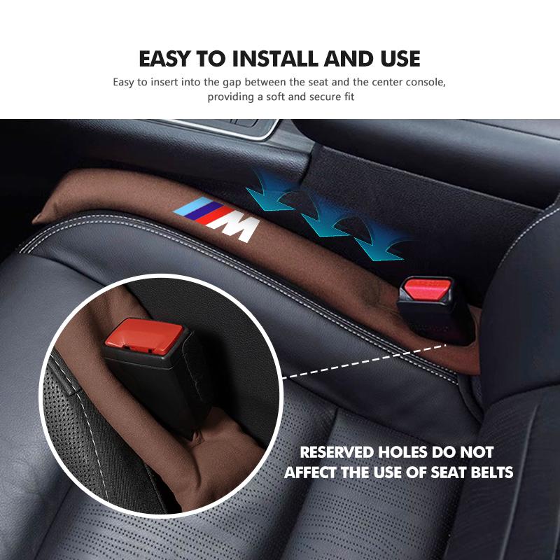 For BMW Car Seat Gap Filler Leak Proof Filling Plug Strip Badge Accessories E87 E70 E91 E30 G20 E92 E93 E60 E46 E90 G30 E53 X1