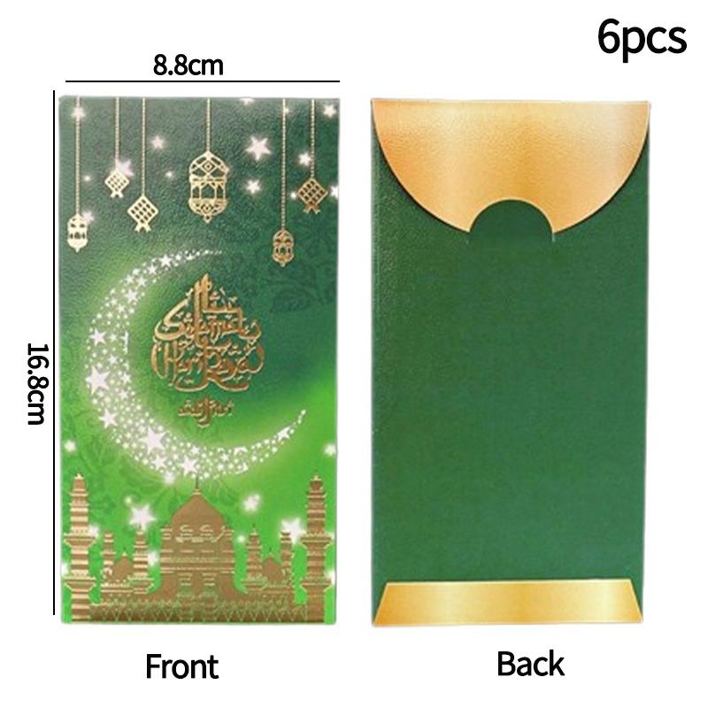 Ramadan Envelope 2026 Eid Mubarak Cash Envelopes Money Cards Paper Bag Islamic Muslim Festival Party Gifts Supplies