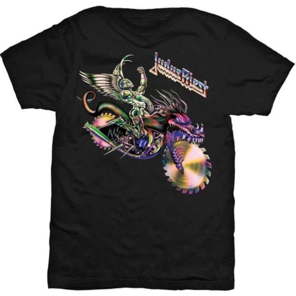 Judas Priest Painkiller Black Retro Unisexs TShirt Loose Fit Pure Cotton Unisex Streetwear Top Graphic T Shirts Vintage T Shirt