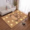 Cute Cartoon Bear and Stars Pattern Carpet for Living Room Decor Suitable for Use As an Anti-slip for Living Room Bedroom Sofas